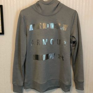 under armour • hoodie • gray/silver